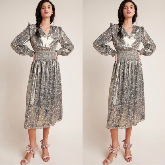 Current Air Dresses & Skirts - Gold Lamé Dress​​